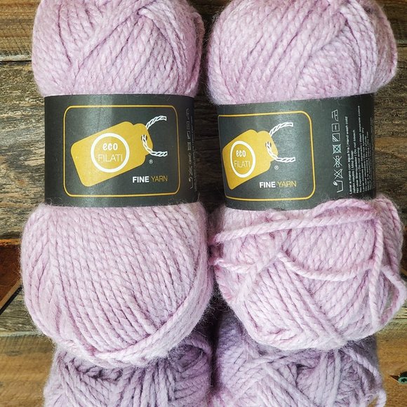 Eco Filati Other - Eco Filati Madejon Fine Yarn - Lilac Lot 948 - Acrylic - Bundle of 2